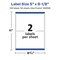 Avery Durable Waterproof Rectangle Labels with Sure Feed, 5" x 8-1/8"